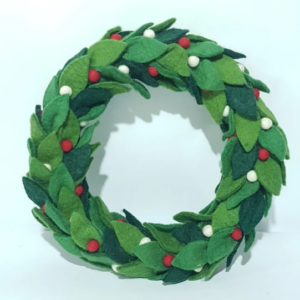 Felted Wool Christmas Wreath