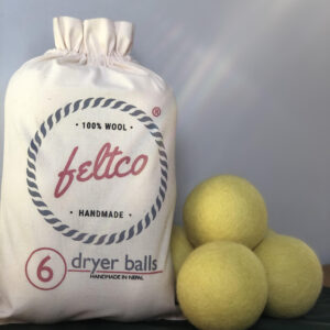 YELLOW WOOL DRYER BALLS